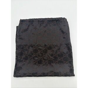 Gucci Brown GG Monogram Drawstring Dust Bag 19x19 Authentic Logo Storage Pouch